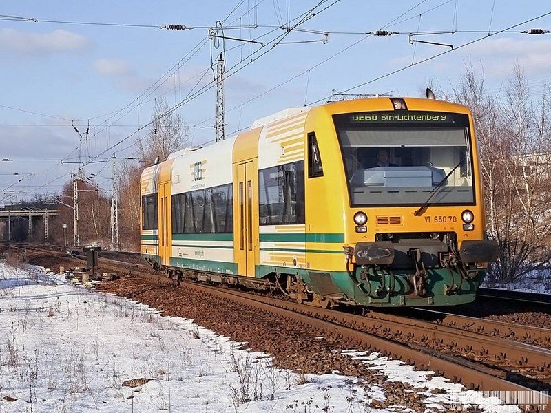 VT 650.70 (Einzelgarnietur)auf dem Weg nach Berlin Lichtenberg