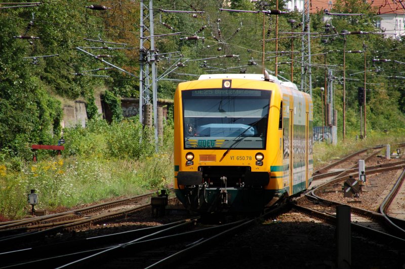 VT 650.78 der ODEG erreicht am 29.07.09 Berlin-Lichtenberg.