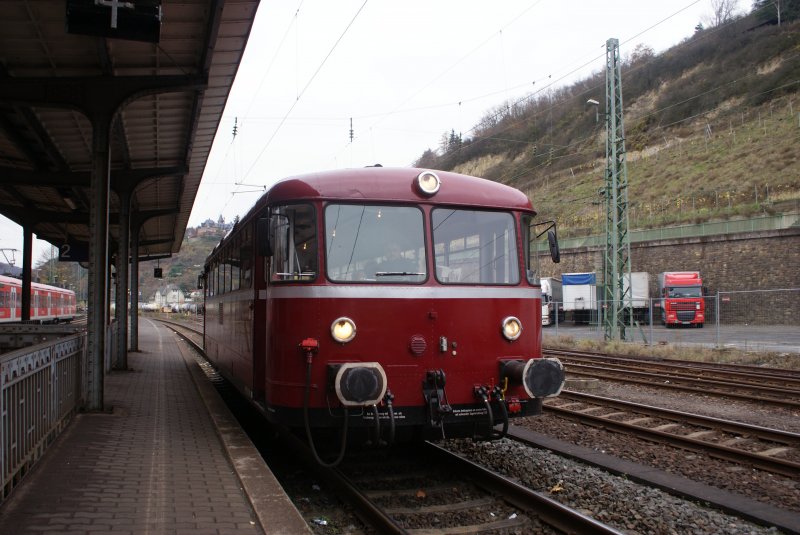 VT 98 als Sonderfahrt in Linz am Rhein am 15.11.2008