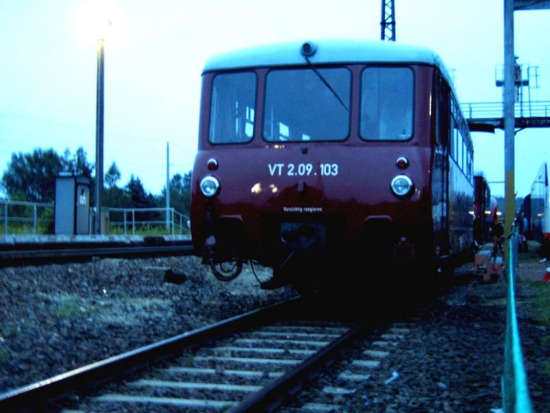 VT2.09.103 im Eisenbahnmuseum Chemnitz Hilbersdorf am 27.08.04