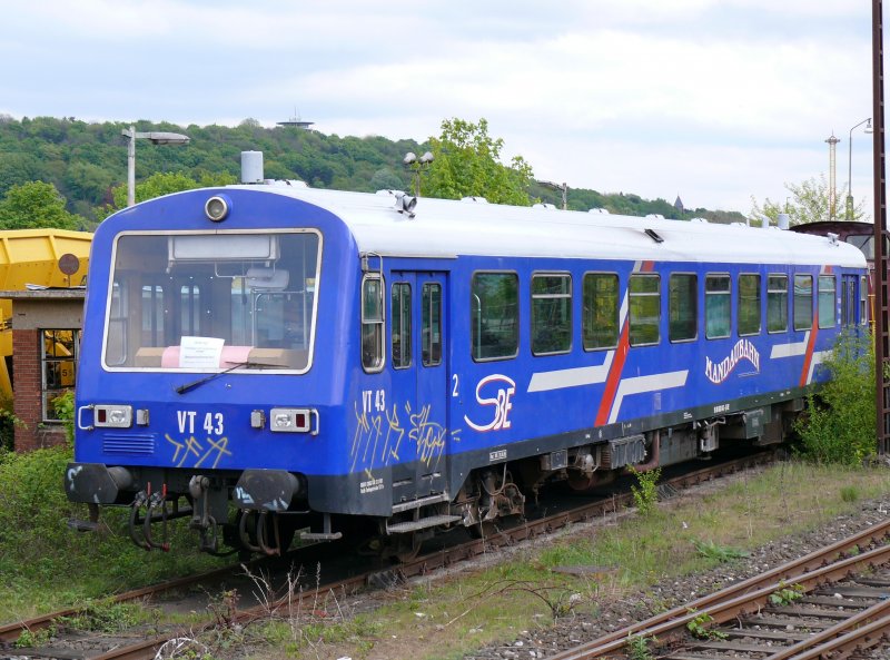 VT43 der Mandaubahn stand am 26/04/2009 in Aachen-West.
