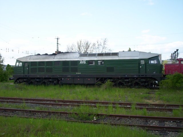 W 232 07 der Ascherslebener Verkehrsgesellschaft.
Abgestellt im Bahnhof Magdeburg-Sudenburg.