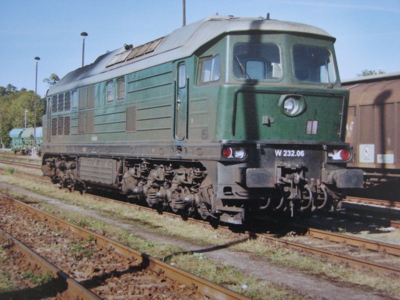 W 232.06 (231 004)stand am 30.09.06 bei der ITL im Dresdner Alberthafen.