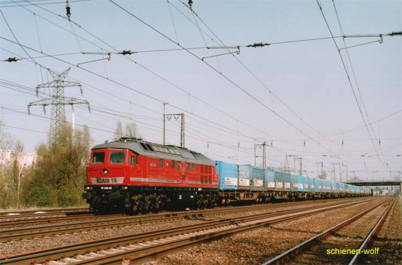 W232.03  ADAM 14  mit Mllzug Groningen - Bremen, Leer(Ostfr)04/2003