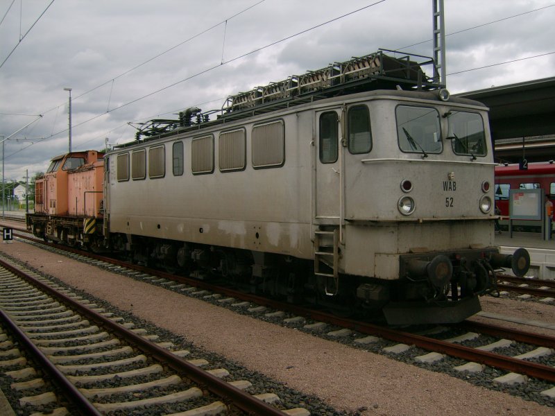 WAB 52 mit CD 745 005 am 11.06.2009 in Glauchau(Sachs)