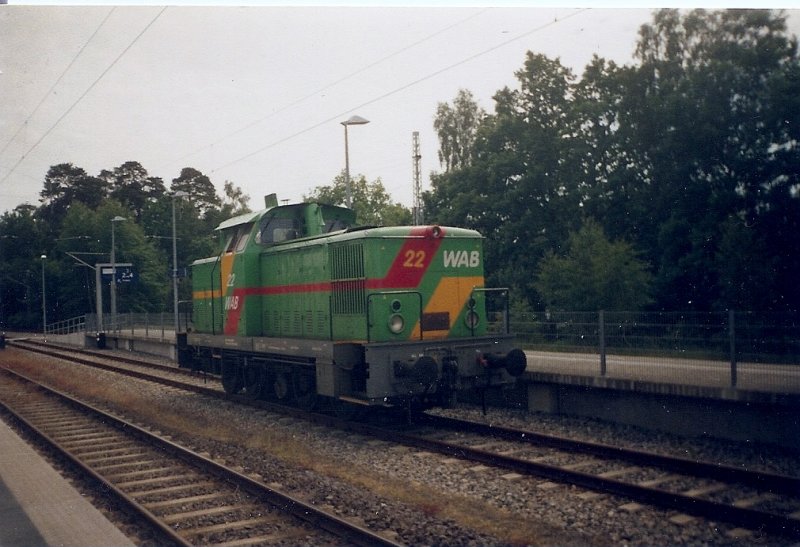 WAB-Lok 22 im Sommer 2005 in Binz.