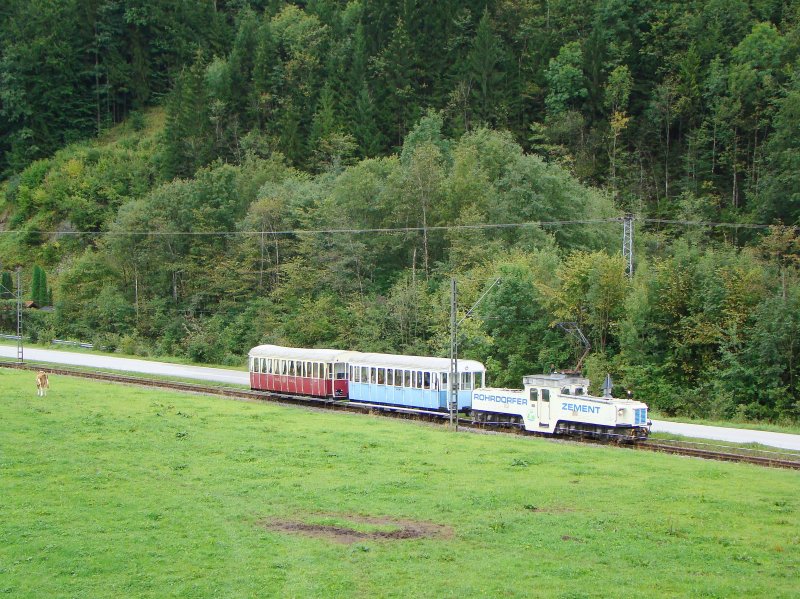 Wachtl-express in Internationale einsatz,zwischen Kiefersfelden und Wachtl in Tirol.30.08.2009