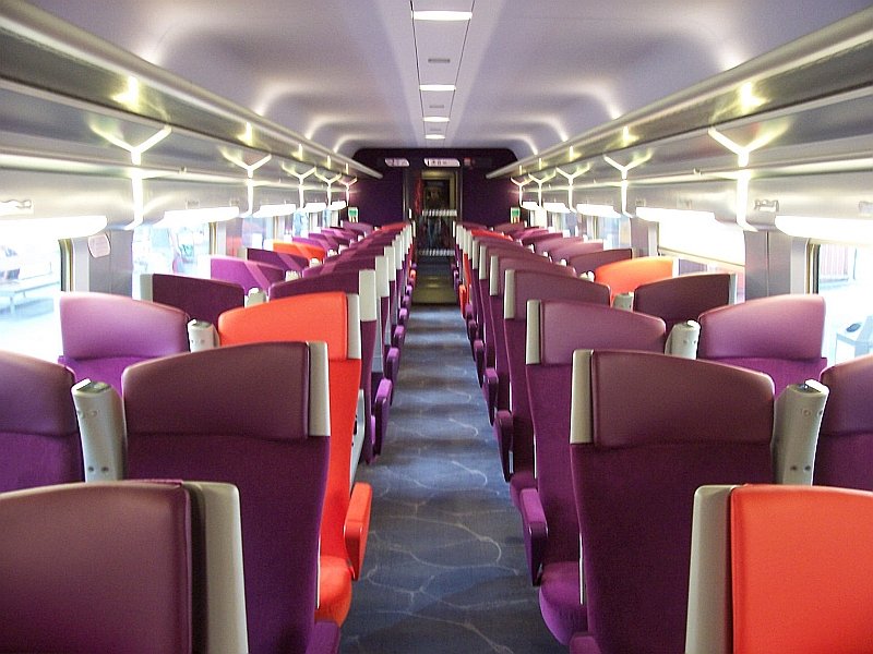 Wagen 2.Klasse im TGV POS 4406, aufgenommen am 27.05.2007.