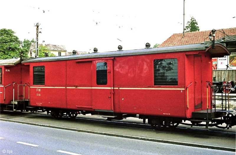 Wagen D 66 in Frauenfeld Stadt (5. September 1983)