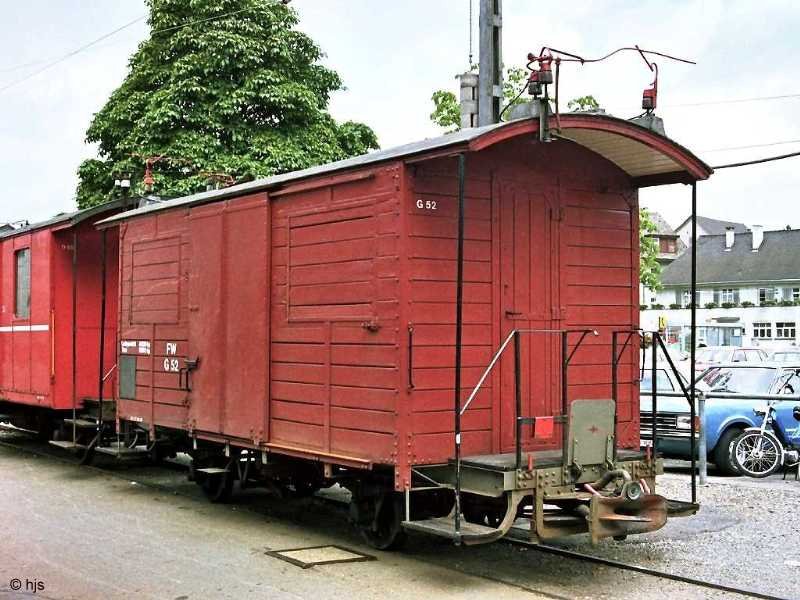 Wagen G 52 in Frauenfeld Stadt (5. September 1983)