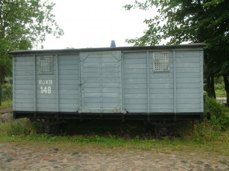 Wagen R.K.B.148 Bj. 1918, abgestellt in Sellin am 10.8.2005