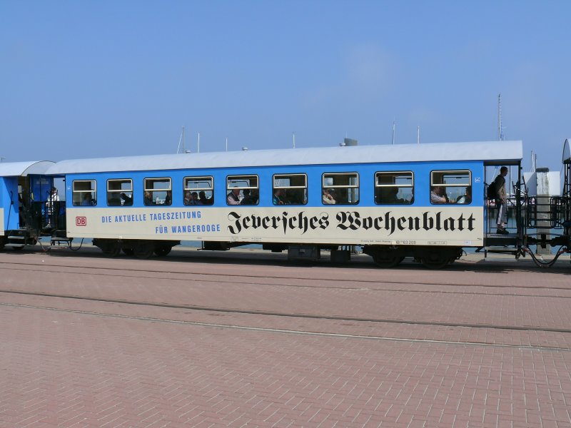 Wangerooge Personenwagen KB63-209 -mit Werbung- (RAW Wittenberge 1992/93)

02.06.2007 