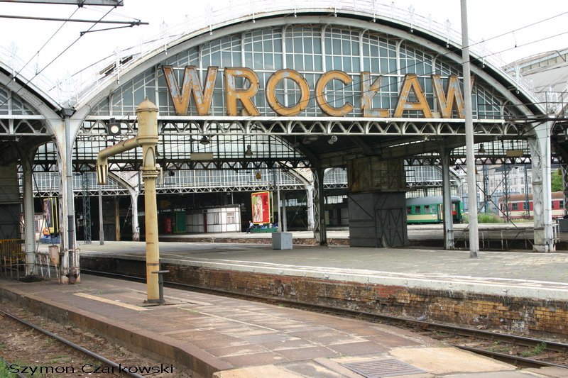 Wasserkran, Wroclaw Glowny (Breslau Hbf) am 27.06.2006