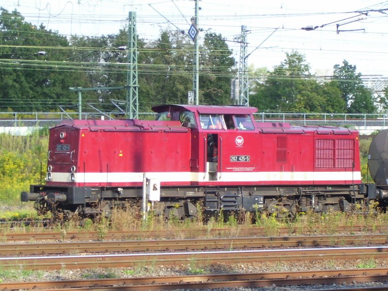 WEG 202 425-5 beim rangieren in Wiesbaden Ost Gbf; 13.09.2007