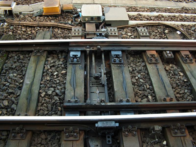 Weiche am Gleis 1 des Berliner Ostbahnhof