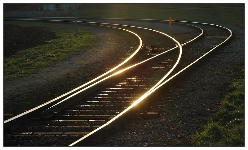 Weichenimpression aus Siebenbrunn-Leopoldsdorf, aufgenommen am 8.12.2007.