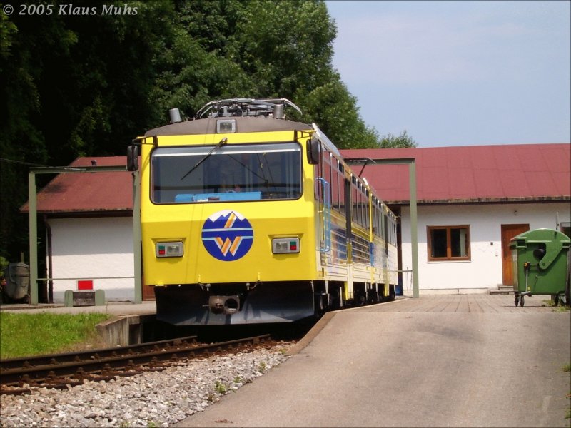Wendelsteinbahn im Talbahnhof Brannenburg