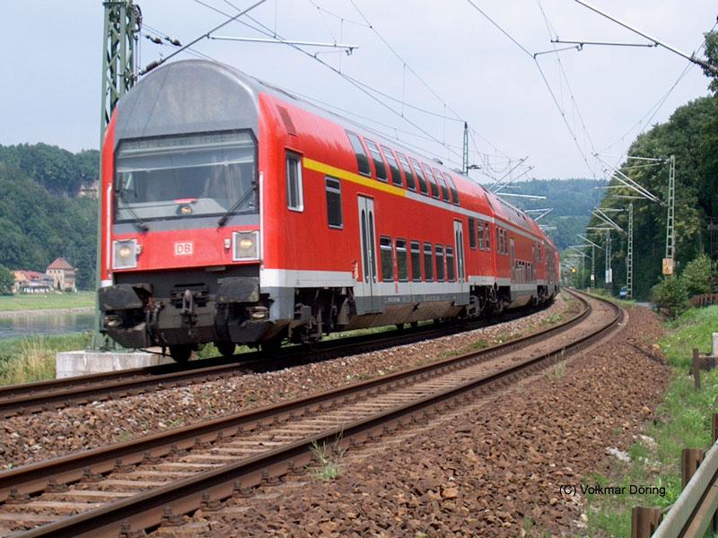 Wendezug-S-Bahn in der Schsischen Schweiz bei Wehlen (18.07.03)
