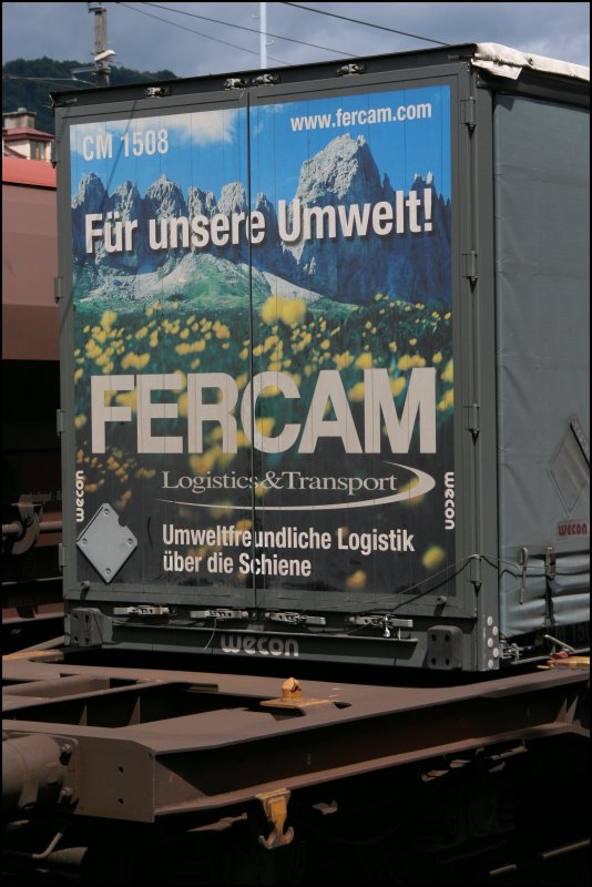 Wenn doch nur alle Speditionen so denken w�rden! So kann Klimaschutz auch Aussehen. Aufgenommen am 04.07.07 in Kufstein.