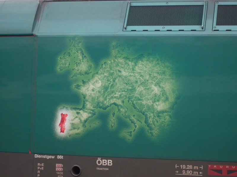 Werbeansicht der BB Werbelok 1016 025 Portugal 