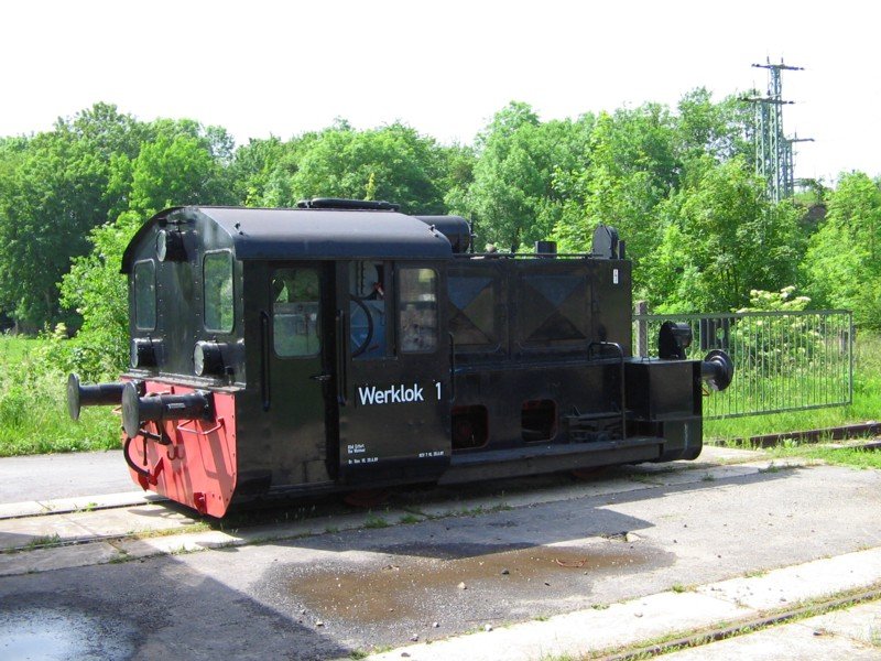 Werklok 1, eine K LG II, gesehen beim Eisenbahnfest in Weimar, 26.05.07