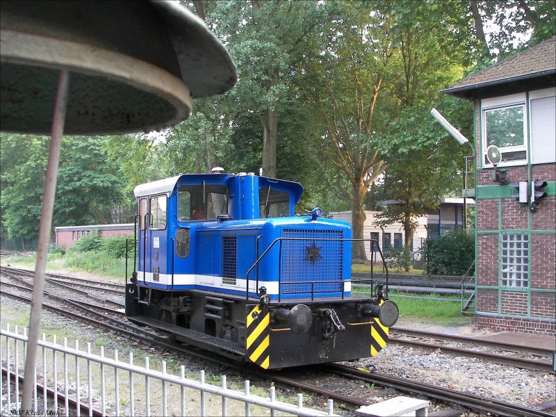 Werkslok 6 (Henschel Typ DHG 240ex,Baujahr 1964, FNr.29975) der Sasol-Werke Herne.  13.06.2007 