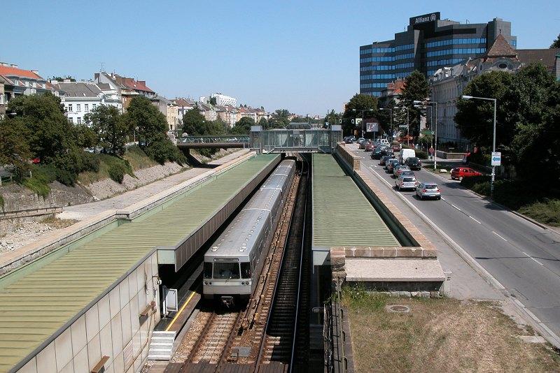 Wien, U-Bahnlinie U4, Unter St. Veit, 24.06.2005