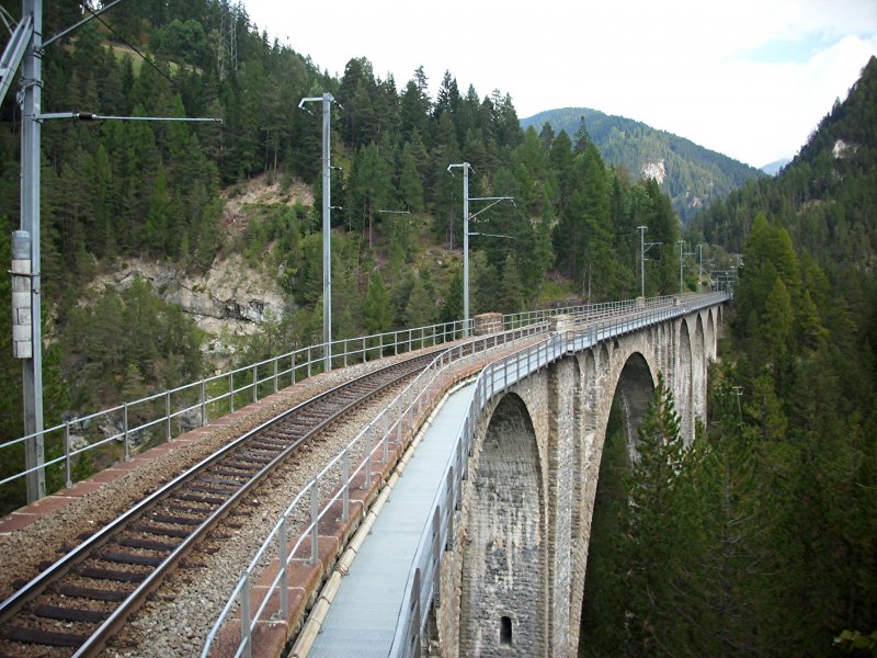 Wiesener Viadukt richtung Station Wiesen 13.09.2009