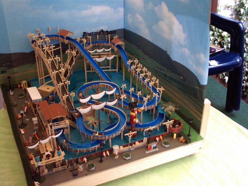 Wildwasserbahn-Probelauf ist schwer ein zu stellen