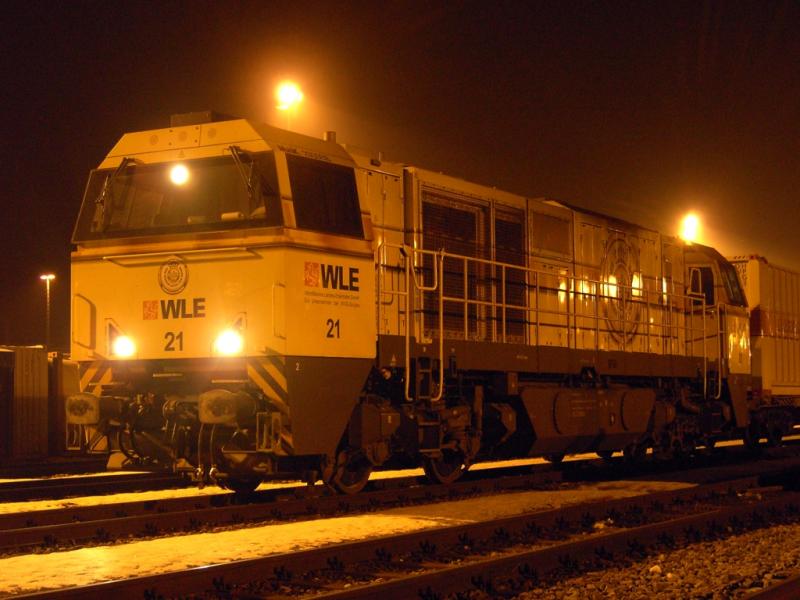 WLE 21 (G 2000 BB) am 02.02.2006 im Ubf M�nchen-Riem.