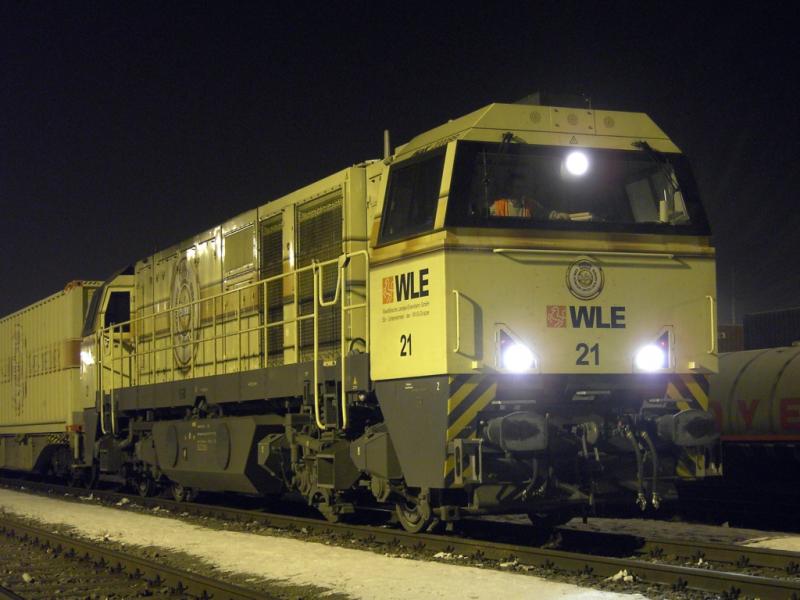 WLE 21 (G 2000 BB) am 02.02.2006 im Ubf M�nchen-Riem.