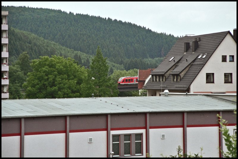 Wo is er den ;-) 648 008 als RB52  Volmetalbahn  am 01.06.07 in Brgge (Westf).