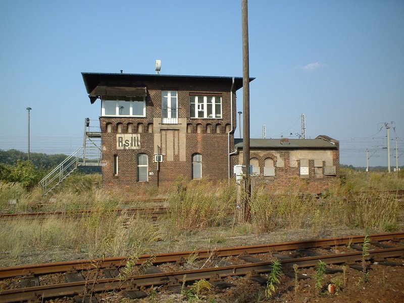 Wustermark Rangierbahnhof 21.09.2003 Stellwerk Rs III
