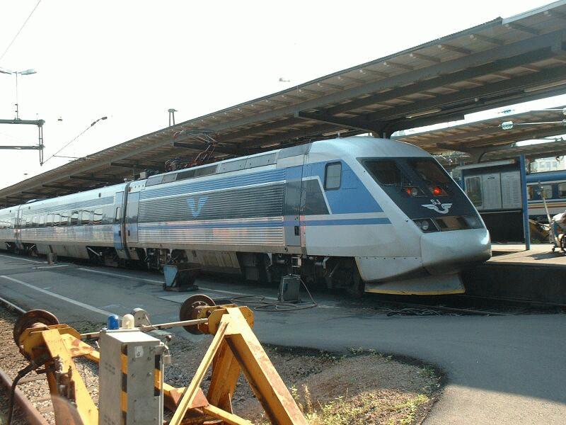 X2000 am 09.09.2002 in Gteborg C abfahrbereit nach Stockholm.