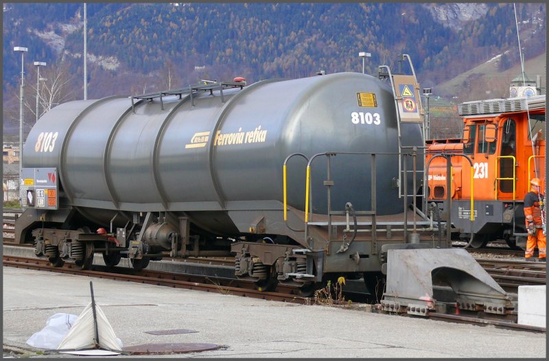 Za 8103 hngt ganz schn durch, was aber vllig normal ist. Landquart (12.11.2007)