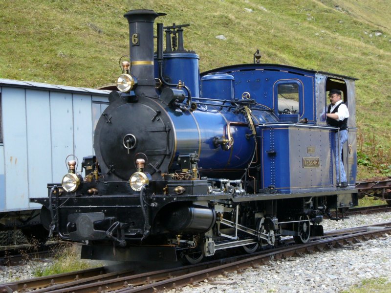 Zahnrad Dampflok HG 2/3 6  Weisshorn .. Foto vom 09.09.2006