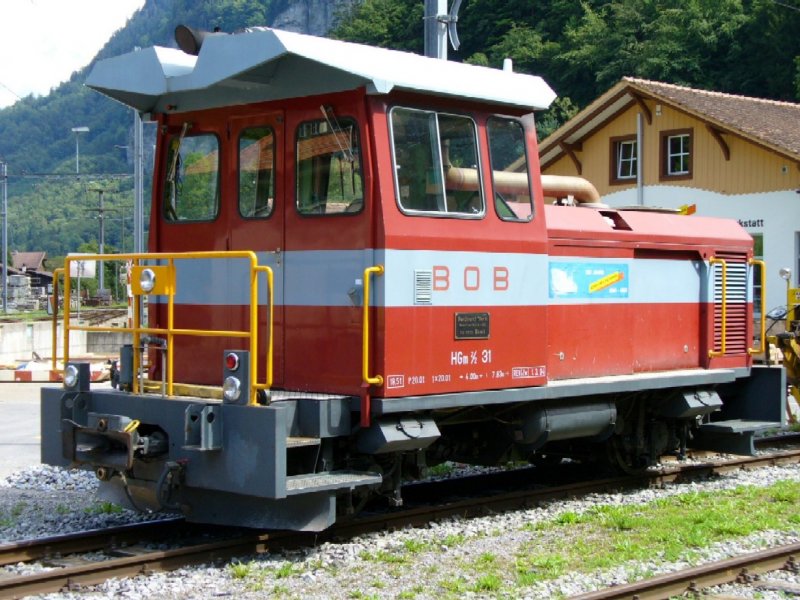 Zahnrad Diesellok HGm 2/2 31 Abgestellt im Altem Depot in Zweiltschienen am 19.08.2006