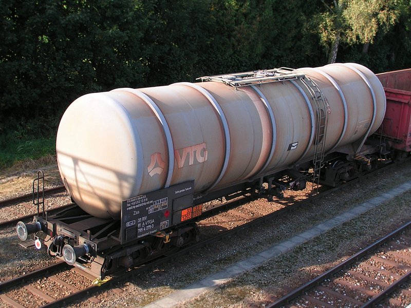 Zas(3381A-VTGA7854275-3) ist soeben mit einem Gterzug am Bhf. Ried i.I. eingetroffen;091004