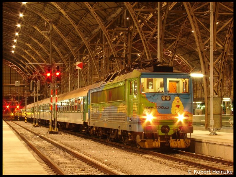 Zoo Werbelok 363 078-7 am 02.07.2009 in Prag