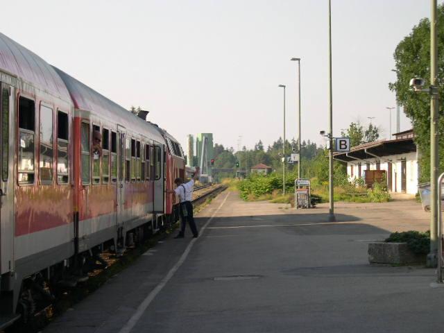 Zp9  fr den RE Oberstdorf-Ulm am 16.8.03 in Sonthofen.Bespannt mit 218.