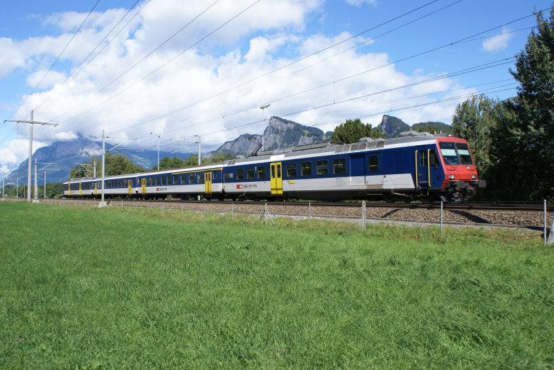 Zu guter Letzt erlebte ich in Maienfeld noch eine kleine berraschung. An der Spitze des Zuges 7839 befand sich der RBDe 561 004-3.
