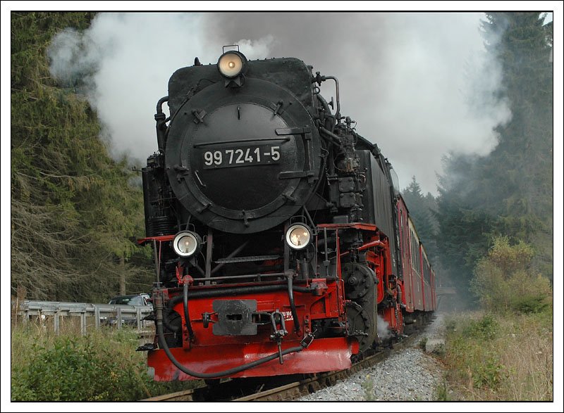 Zug 8903 am 10.10.2007 vom Brocken nach Eisfelder Talmhle. Die Aufnahme entstand kurz nach Drei Annen Hohne.