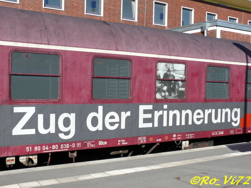 Zug der Erinnerung, Gleis 1, Bochum Hbf. 16.02.2008.