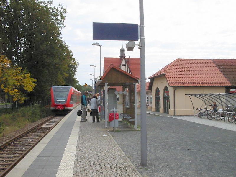 Zug ist von Frstenwalde/Spree gekommen und fhrt wieder zurck nach Frstenwade/Spree
RB35
Aufgenommen 7 Oktober 2007
