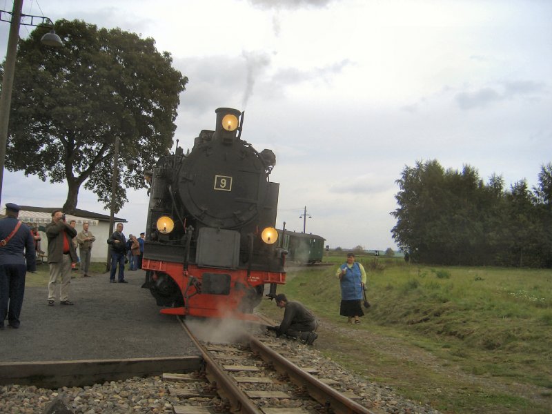 Zug der Mansfelder Bergwerksbahn im Sommer 2006