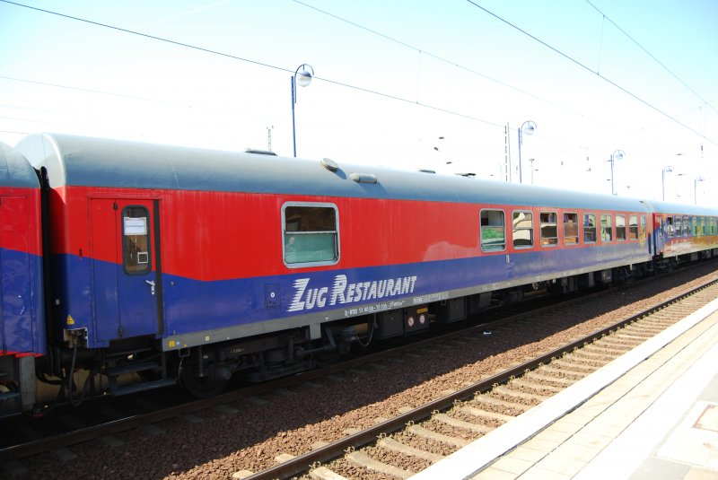 Zug-Retaurant des Sonderzuges des Bahn-Touristik-Express in Lbbenau.