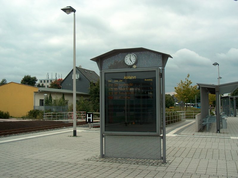 Zugzielanzeiger im Bf Neuhaus am Rennweg; 20.09.2008