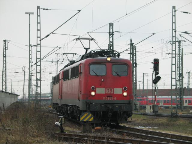 Zwei 140 beim Umsetze im BW Ingolstadt am 12.3.2006