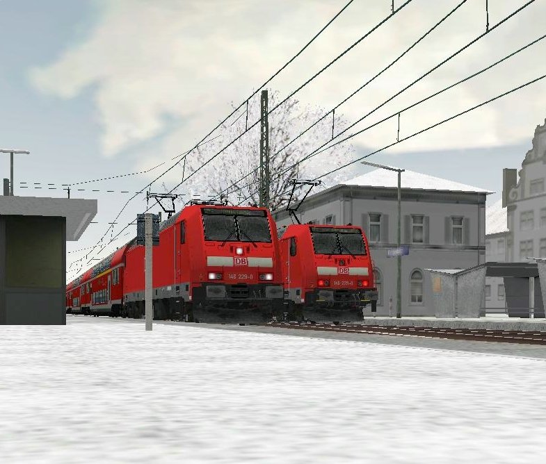 Zwei 146.2er treffen sich im Bf Gengenbach. Schwarzwaldbahn Halycon!