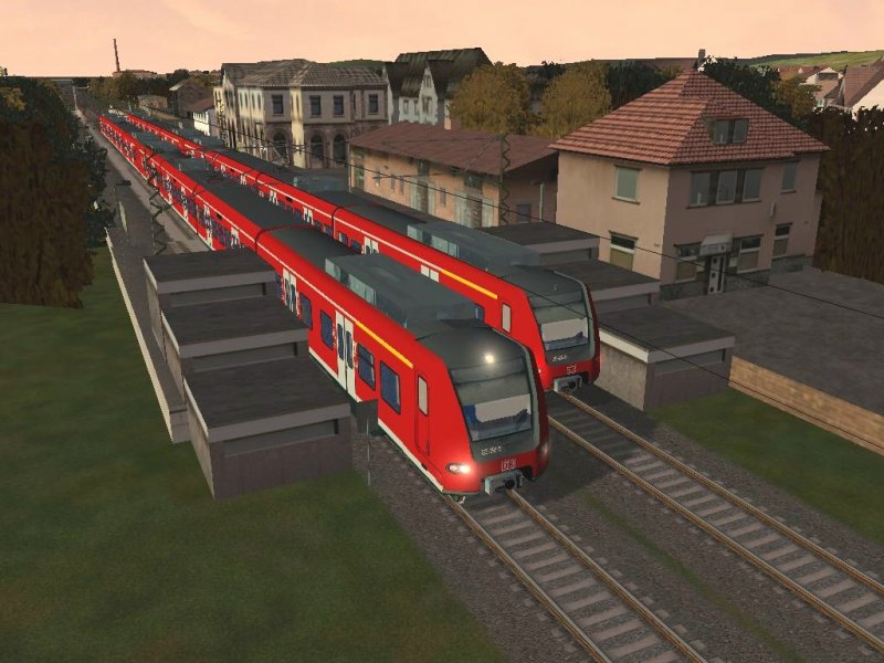 Zwei 425er treffen sich im Bf von Kenzingen als RB nach Offenburg und Freiburg(Brsg). PT12